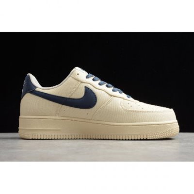 Nike Air Force 1 '07 Bej Rengi / Koyu Mavi Kaykay Ayakkabı Türkiye - OH30CNXN